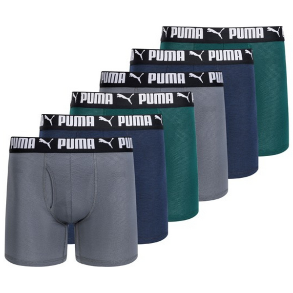 6-Pack PUMA Men's Mesh Boxer Briefs