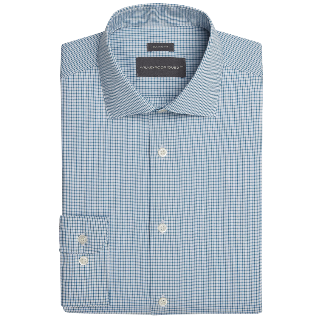 Wilke-Rodriguez Classic Fit Box Check Dress Shirt