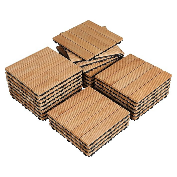 27-Piece Yaheetech Interlocking Patio Deck Tiles