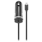 Insignia 25W Lightning Vehicle Charger With 9ft Coiled Cable