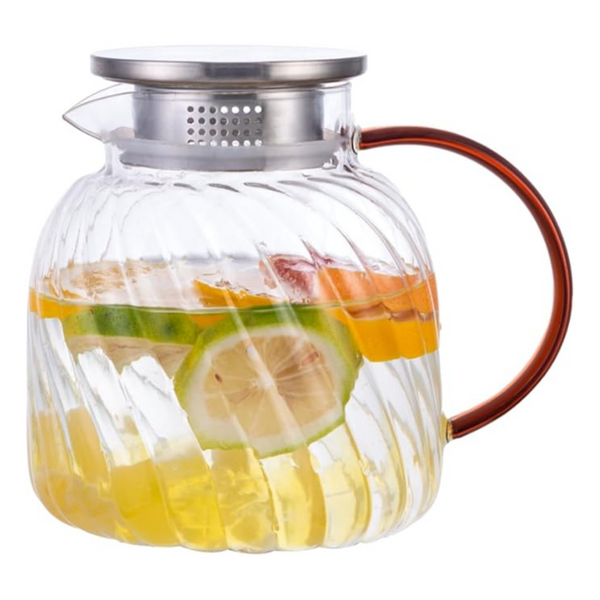 Hand Blown Glass Water Pitcher 47 Oz/1400 Ml