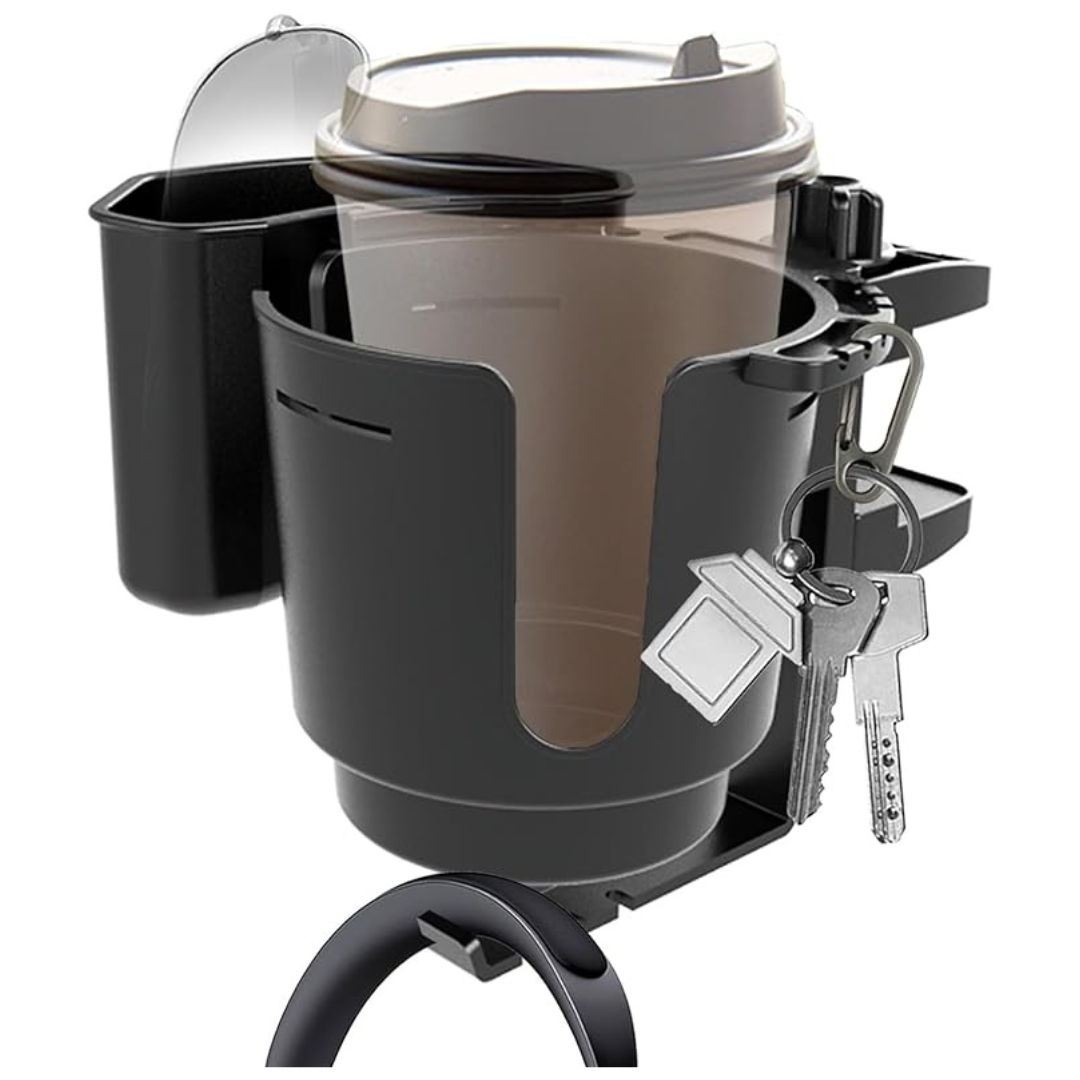 Desk Cup Holder With Headphone Hanger