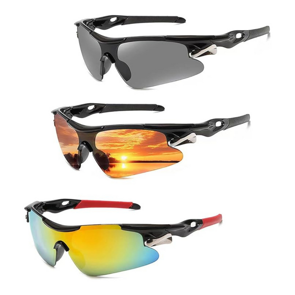 3-Pairs Unisex UV Protection Sports Sunglasses