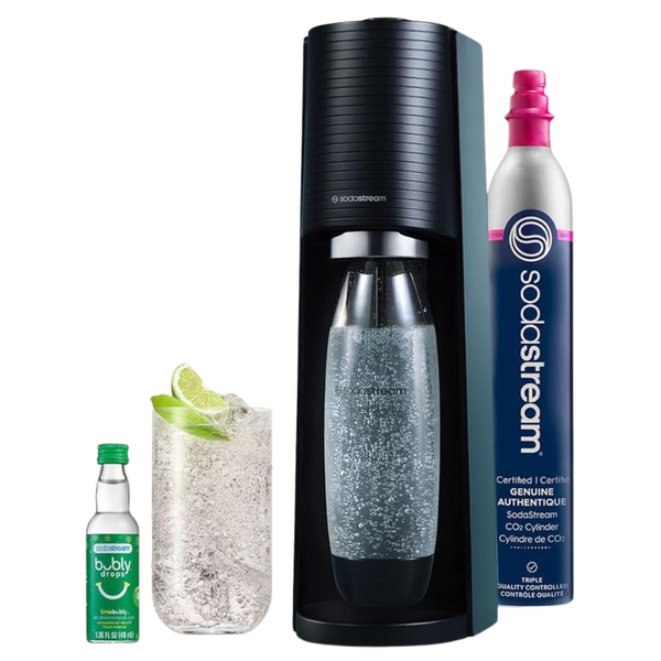 SodaStream Terra Soda Streaming Machine – STARTER KIT – Sparkling Water Maker With CO2 & Bubly Drop
