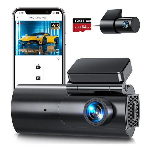 Gku 4k/2.5k Full Front And Rear Dashcams For Cars