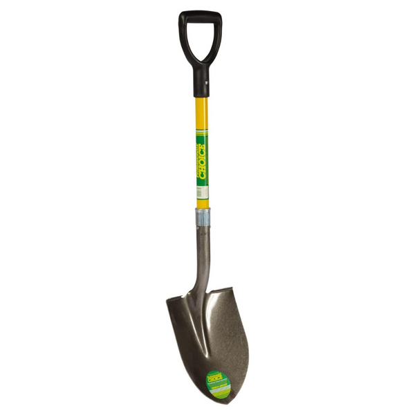 Emsco Group Round Point Shovel Sturdy 28" Fiberglass Handle