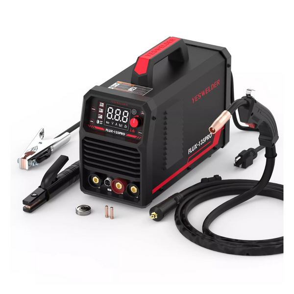 Yeswelder 135Amp 110V Flux Core 3-In-1 MIG Welder (FLUX-135PRO)