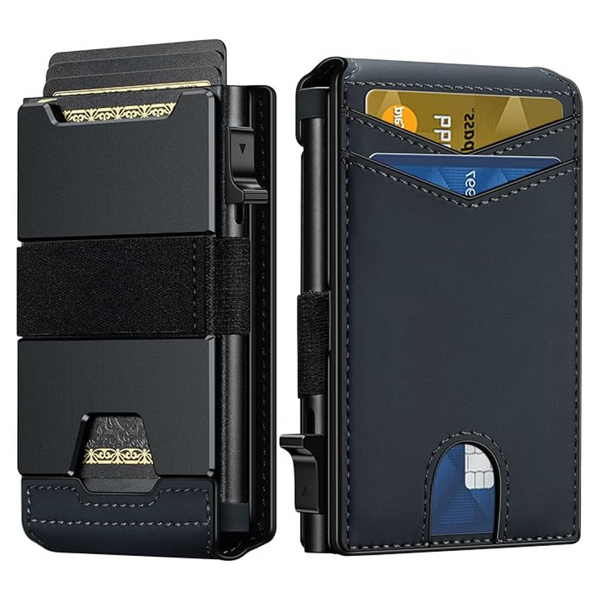 Minimalist Metal Pop-Up RFID Blocking Smart Wallet