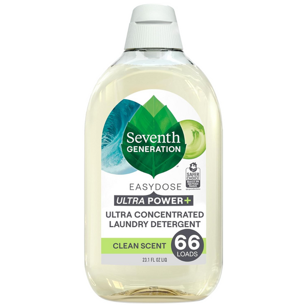 23 Oz Seventh Generation Ultra Concentrated EasyDose, Power+ Clean Scent Laundry Detergent