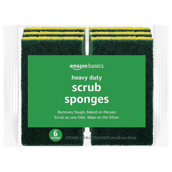 6-Count Amazon Basics Heavy Duty Sponges