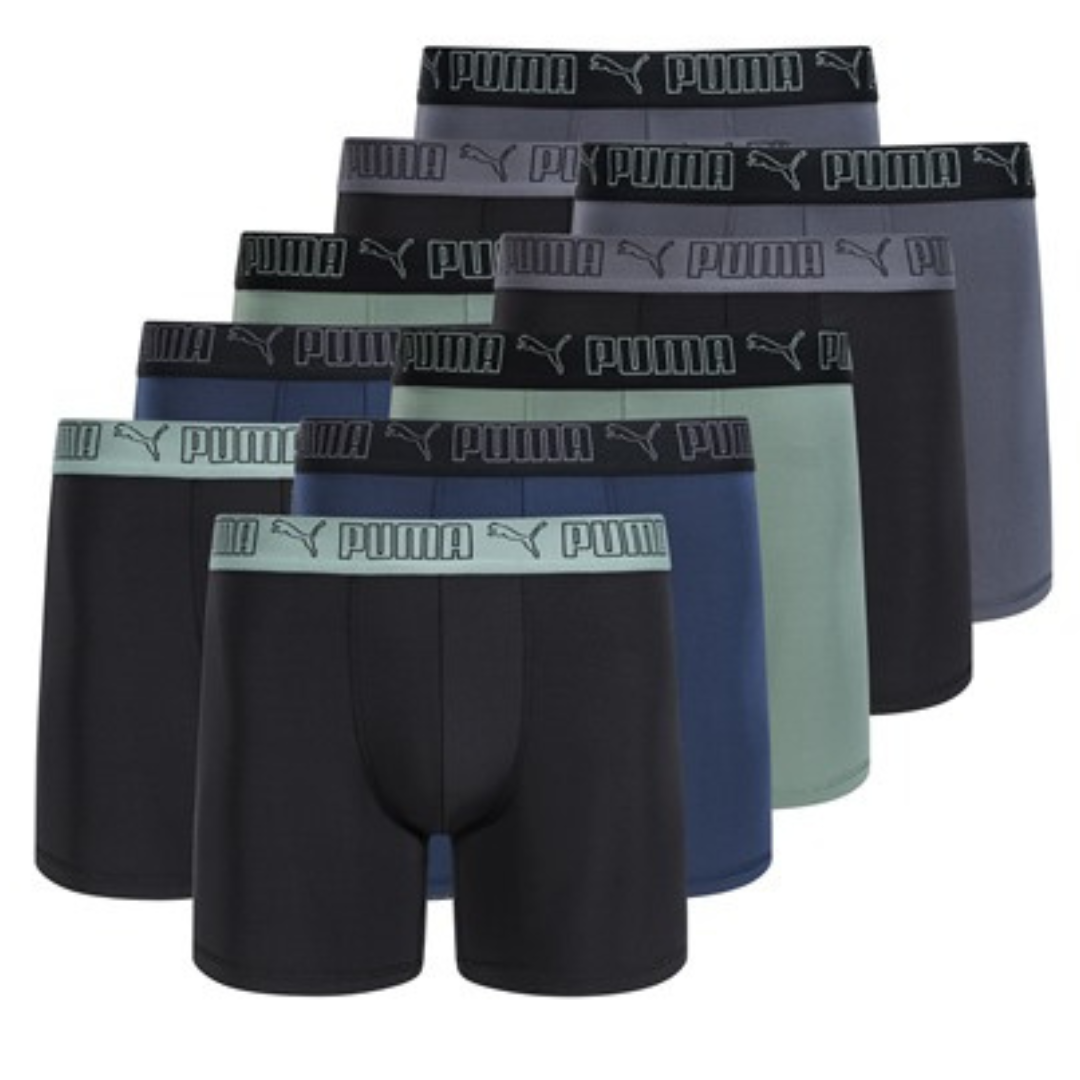 10-Pack PUMA Men's Performance Boxer Briefs (Various)