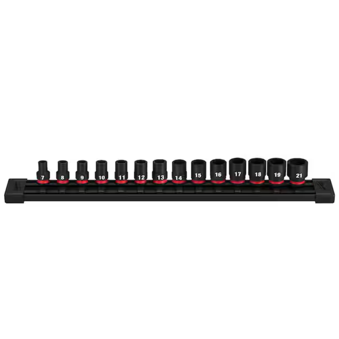 Milwaukee 14-Piece SHOCKWAVE 3/8 in. Drive Metric 6 Point Impact Socket Set