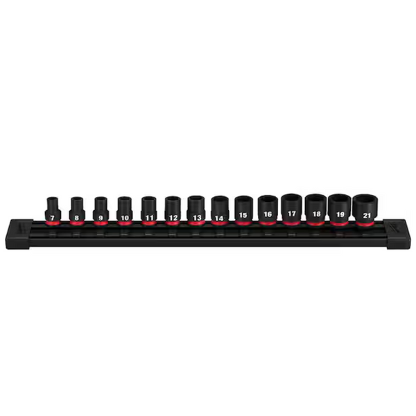 Milwaukee 14-Piece SHOCKWAVE 3/8 in. Drive Metric 6 Point Impact Socket Set