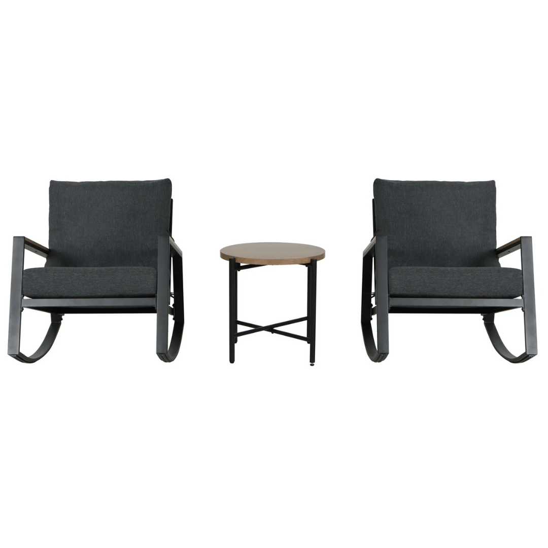 Mainstays Westmont 3-Piece Outdoor Rocker Set