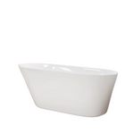 Mokleba 61" Acrylic Freestanding Bathtub, Single Slipper Free Standing Tub