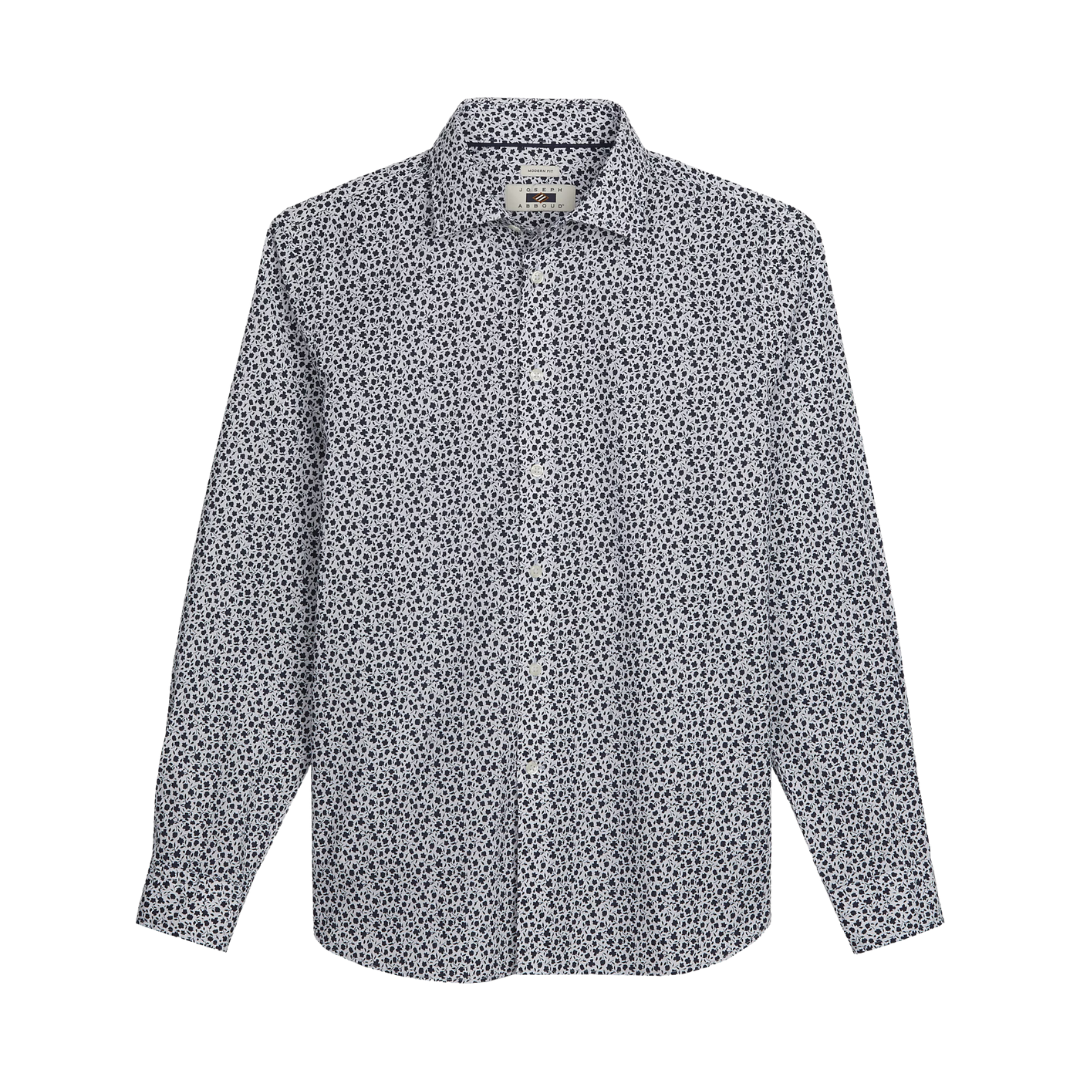 Joseph Abboud Modern Fit Floral Shirt (Various Sizes In Black/White)
