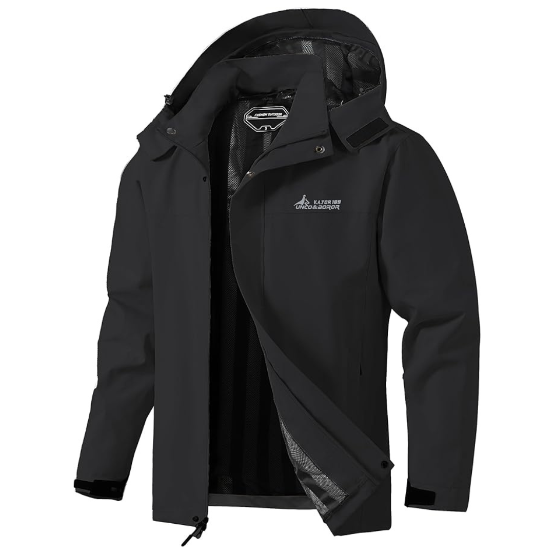 Men's Lightweight Waterproof Hooded Rain Jackets