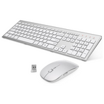 Ergonomic USB Full Size Silent Wireless Keyboard And Mouse Combo