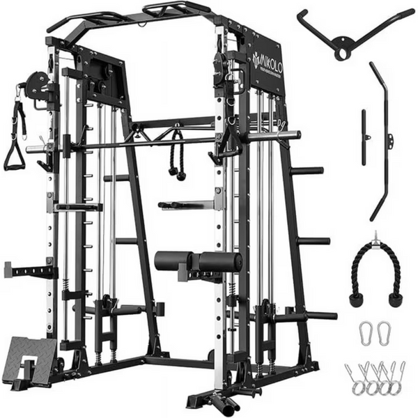 Mikolo Home Gym Smith Machine Up to 2200 lbs weight capacity