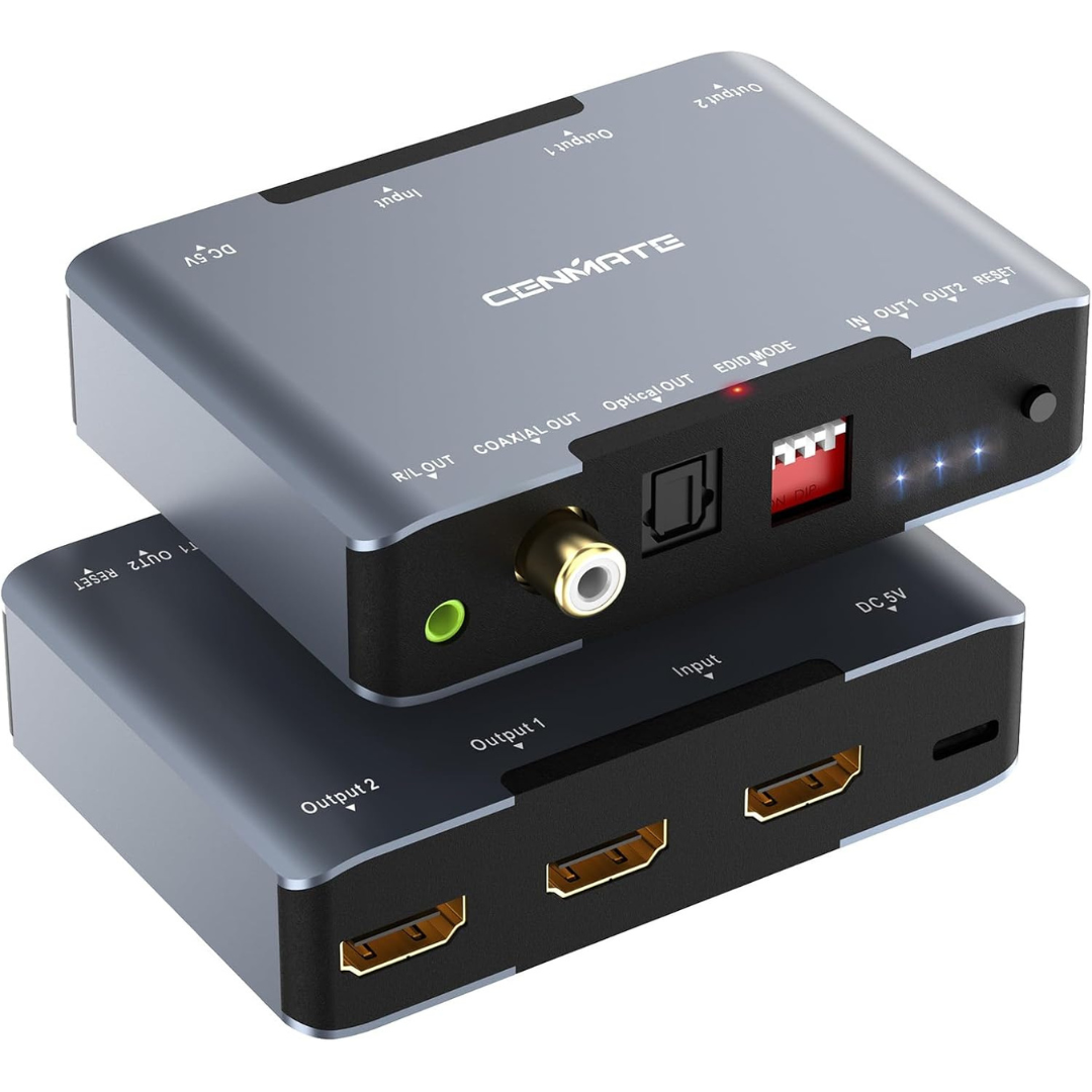 Cenmate 1 in 2 Out 8K 60Hz HDMI Splitter