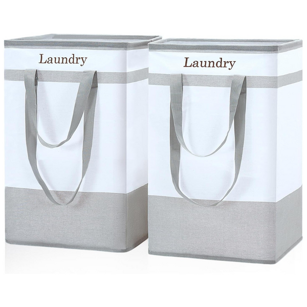 2-Pack FairyHaus 78L Laundry Basket with Easy Carry Handles