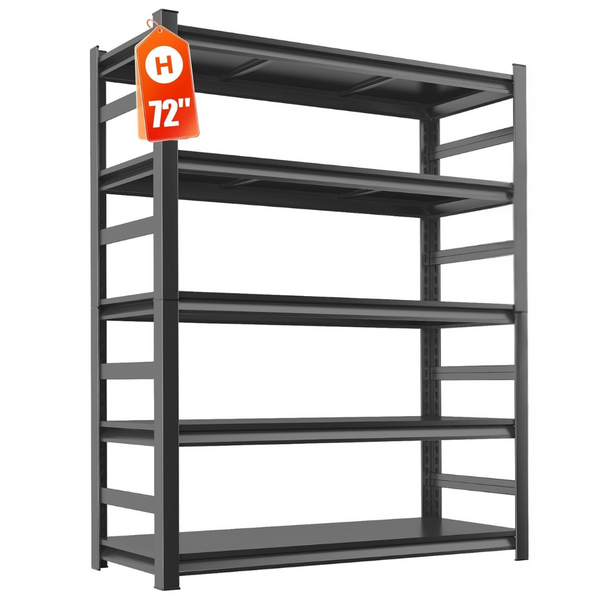 5-Tier Metal 3000 Lbs Capacity Heavy Duty Adjustable Storage Rack