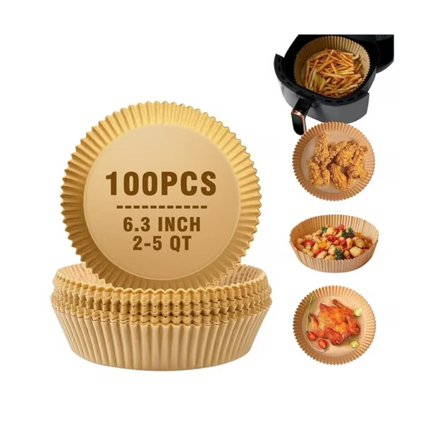 100-Pieces M Buder Non-Stick Disposable Air Fryer Liner Parchment Paper