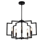 5-Light Geometric Metal Modern Industrial Pendant Lights