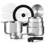 Carote 12-Pieces Stainless Steel Cookware Set