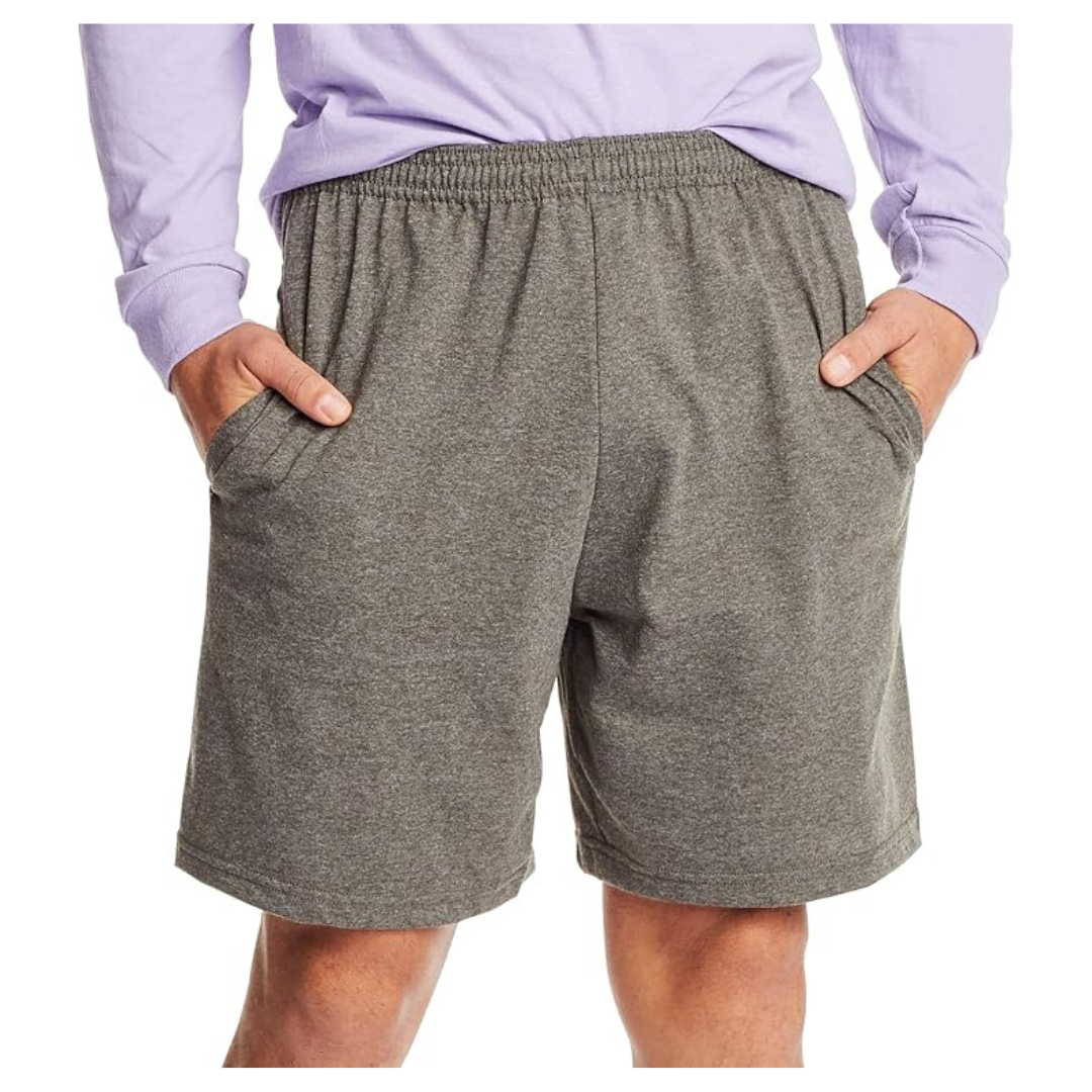 Hanes Men's Jersey Pocket Shorts (Various Size)