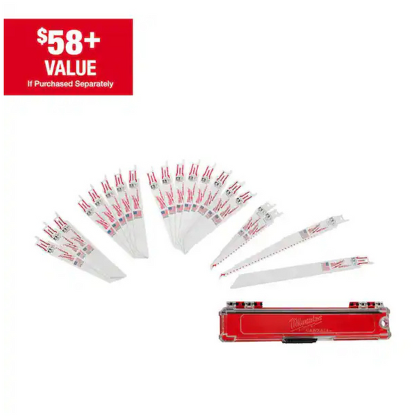 20-Piece SAWZALL Bi-Metal Wood & Metal Cutting Saw Blade Set