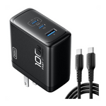 Iniu 3-Port 100W Compact Foldable GaN USB C Wall Charger
