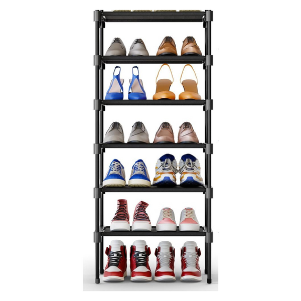 7-Tier Waterproof Non-Woven Fabrics Space-Saving Shoe Rack