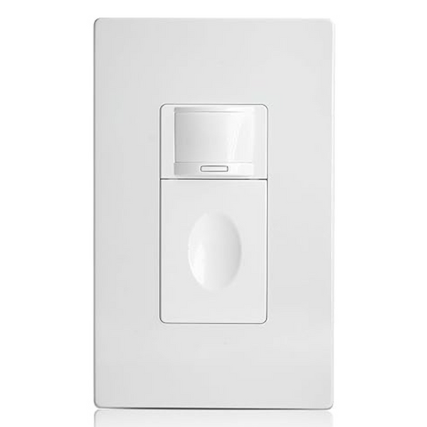 Single Pole Motion Sensor Activated Wall Switch With Manual On/Off