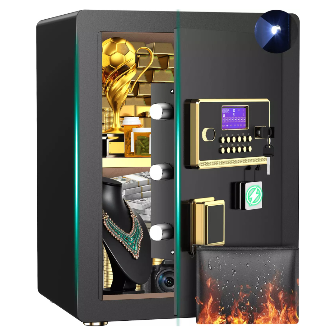 4.5-Cubic Foot Safe With Fireproof Document Bag