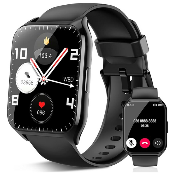 1.85" HD Touch Screen IP68 Waterproof Fitness Trackers Smart Watch