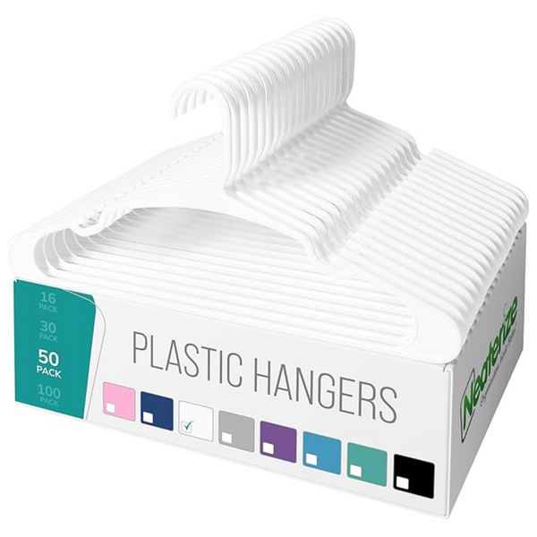 50-Pack NEATERIZE Clothes Hangers