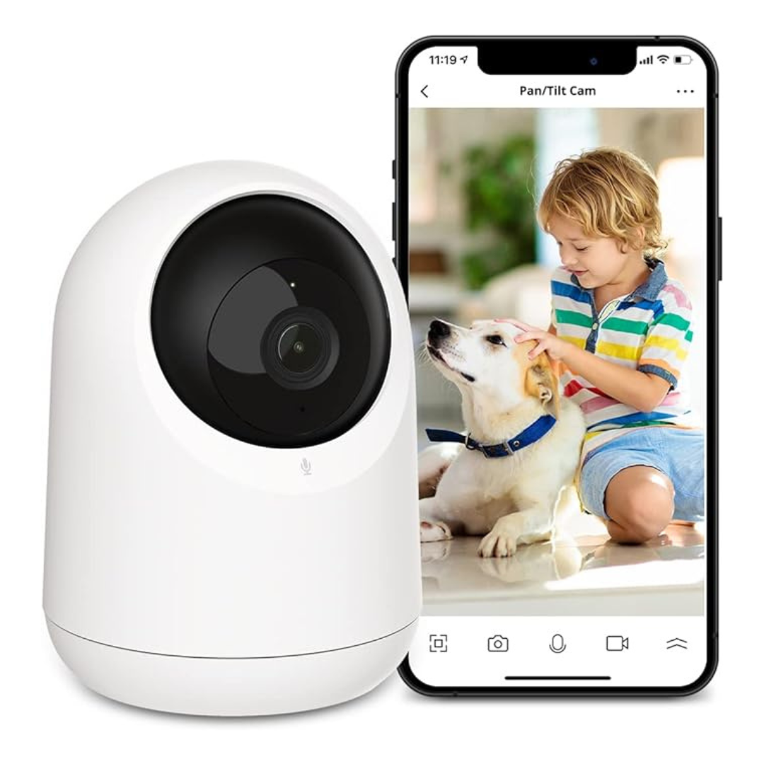 360 Deg. Baby Monitor Indoor Camera With Motion Detection