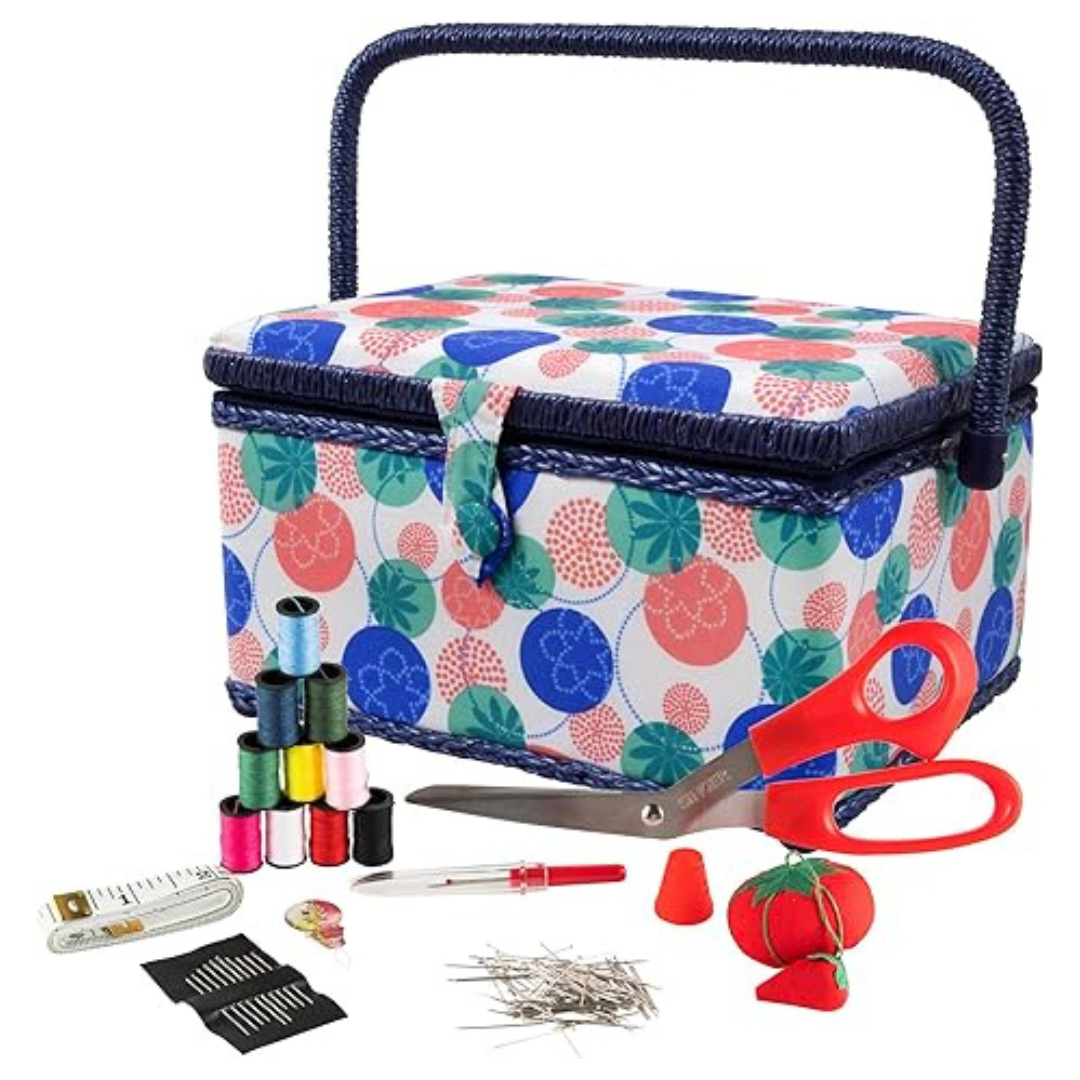 SINGER Sewing Basket With Sewing Kit