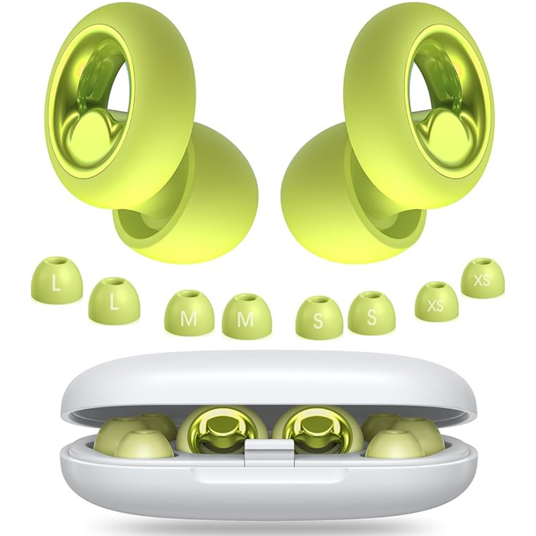 45dB Soft Silicone Noise-Cancelling Ear Plugs With 8 Tips