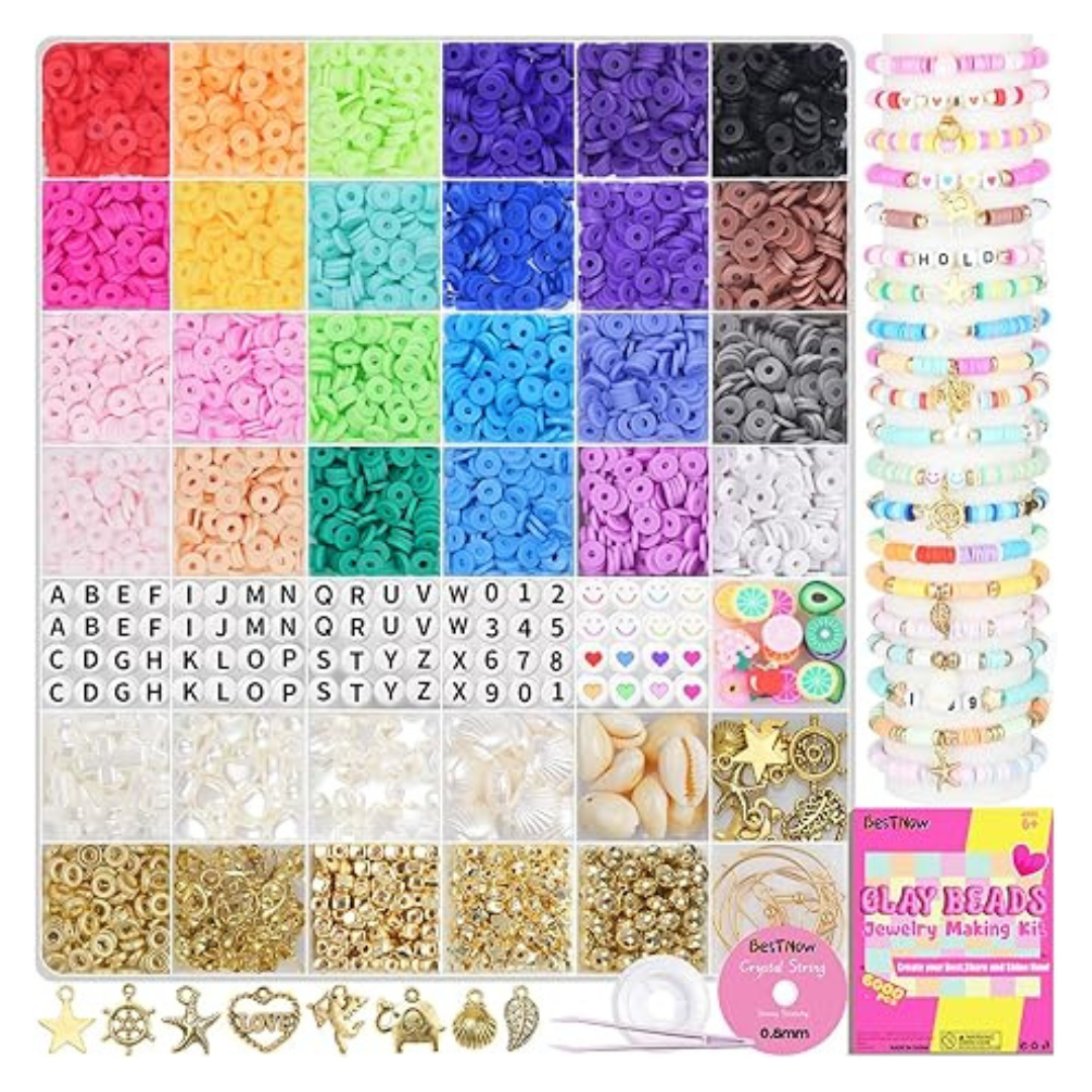 BestNow 6,000 Clay Beads Bracelet Making Kit