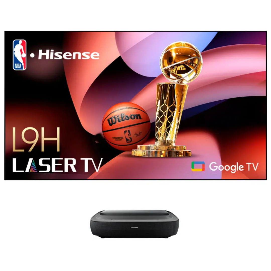 Hisense L9H Trichroma Ultra Short Throw Smart 4K Laser TV Projector With 100" Screen