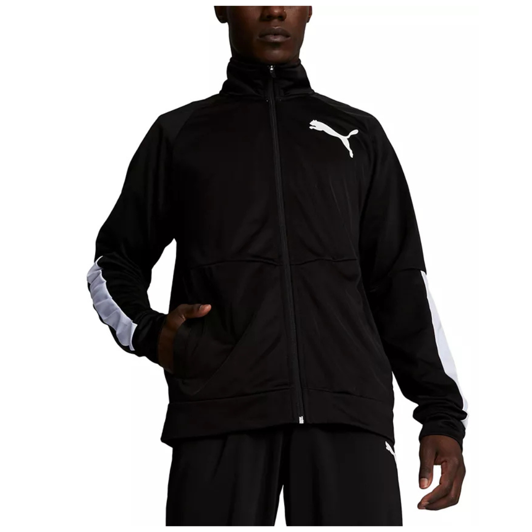 Puma Men's Contrast Logo Tricot Jacket 2.0