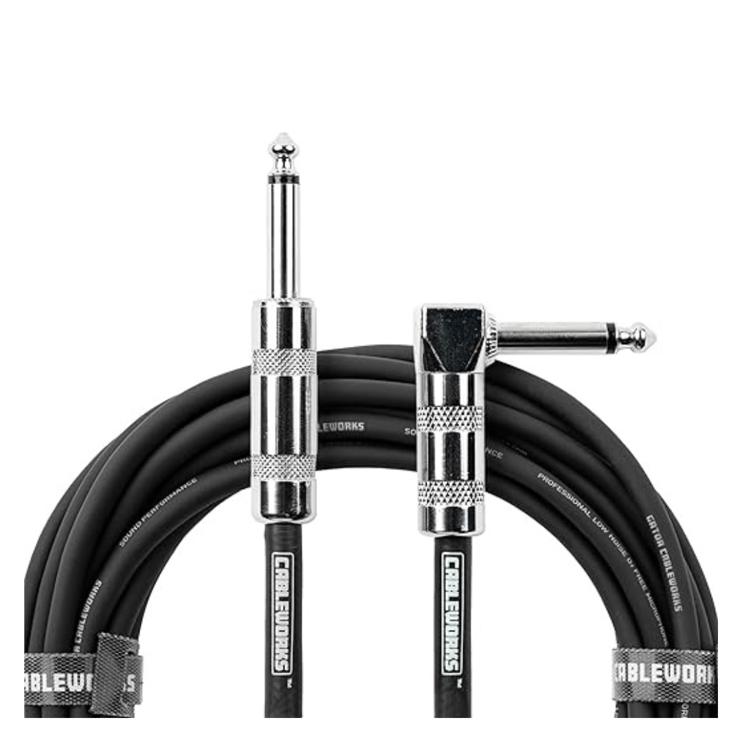 Backline Series Standard 30 Foot Straight To Right Angle instrument Cable