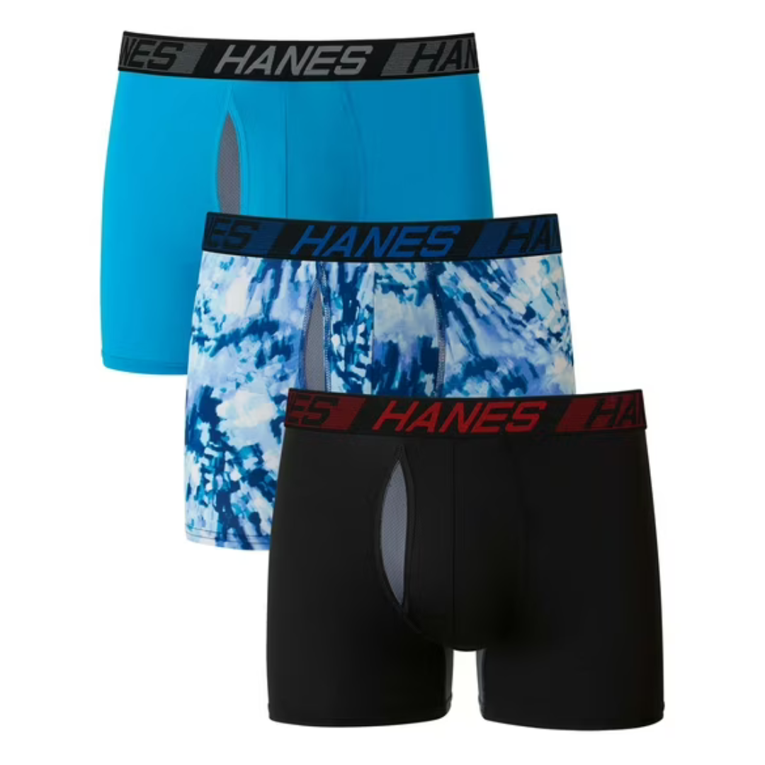 3-Pack Hanes Men's X-Temp Total Support Pouch Boxer Brief