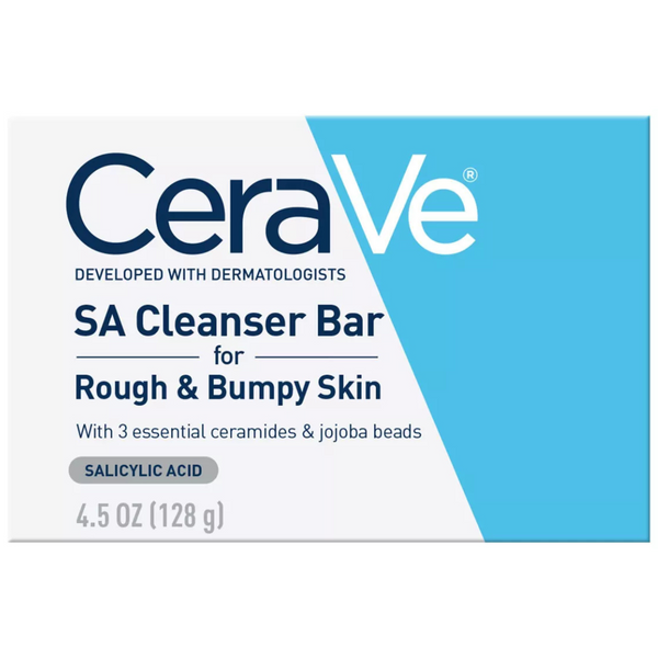 4.5oz CeraVe SA Body Exfoliating Cleanser Bar For Rough & Bumpy Skin