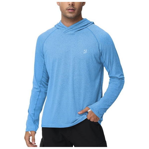 Roadbox Mens UPF 50+ Long Sleeve UV Sun Protection Hoodie