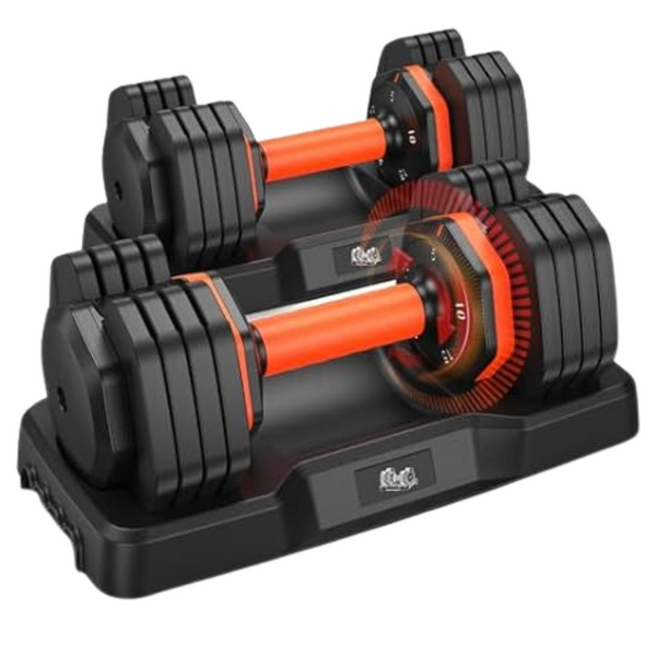 UKEEP 5LB-25LB Adjustable Dumbbells Pair