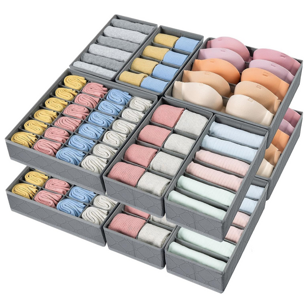 12-Pack Drawer Organizer For Clothes