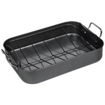 Sedona Kitchen Carbon Steel Nonstick 17" Roaster With Rack
